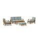 Teak Outdoor Patio Furniture Set - Brianna 5 - Piece Set - Teak HQ™