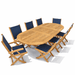 Teak Outdoor Patio Set - Family (Table) & Sailmate (8 Chairs) - Teak HQ™