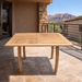 Teak Outdoor Patio Table (50" Square) - Dolphin - Teak HQ™