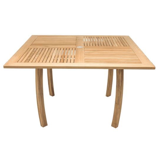 Teak Outdoor Patio Table (50" Square) - Dolphin - Teak HQ™