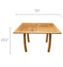 Teak Outdoor Patio Table (50" Square) - Dolphin - Teak HQ™