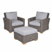 Teak Outdoor Seating Set - Sanibel 3 - Piece Set - Teak HQ™