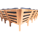 Teak Outdoor Sectional - Miami 10 - Piece Modular Set - Teak HQ™