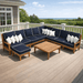 Teak Outdoor Sectional - Miami 10 - Piece Modular Set - Teak HQ™