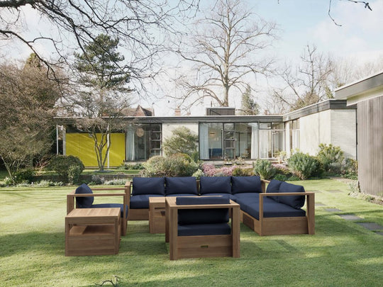 Teak Outdoor Sectional Set - Copacabana 7 - Piece Modular Set - Teak HQ™