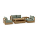 Teak Outdoor Sectional Sofa - Copacabana 5 - Piece Modular Set - Teak HQ™