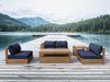 Teak Outdoor Sectional Sofa - Copacabana 5 - Piece Modular Set - Teak HQ™