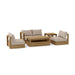 Teak Outdoor Sectional Sofa - Copacabana 5 - Piece Modular Set - Teak HQ™