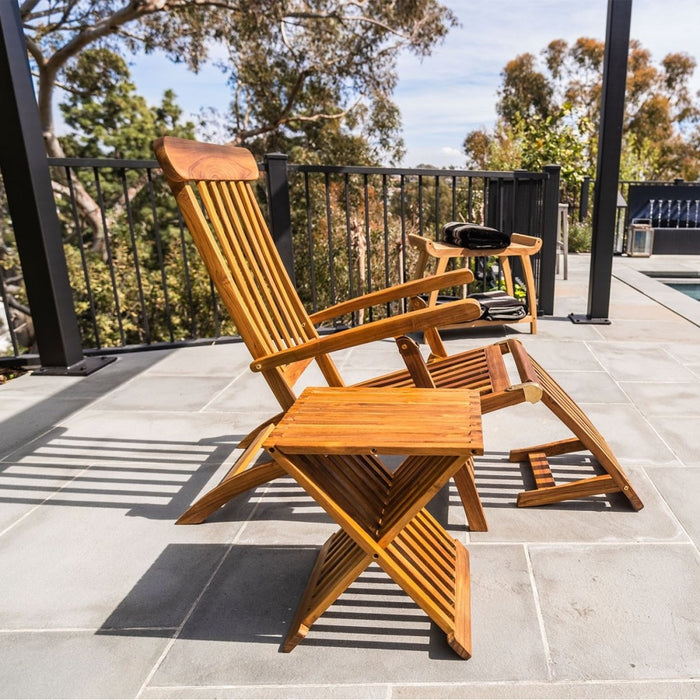 Teak Outdoor Steamer Chair - Monaco - Teak HQ™