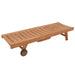 Teak Outdoor Sun Lounger With Adjustable Seat & Slide - Out Side Table - Portico - Teak HQ™