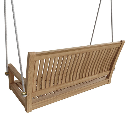 Teak Outdoor Swing - Del - Amo (48" Straight Back) - Teak HQ™