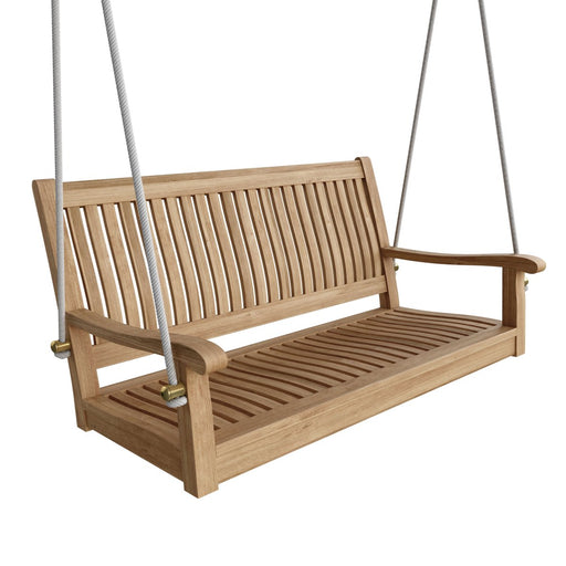 Teak Outdoor Swing - Del - Amo (48" Straight Back) - Teak HQ™
