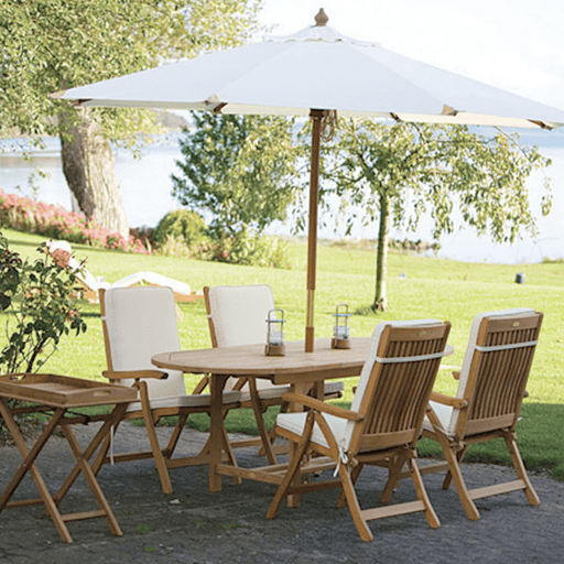 Teak Outdoor Table and Chairs - Family (Table) & Estate (4 Chairs) - Teak HQ™