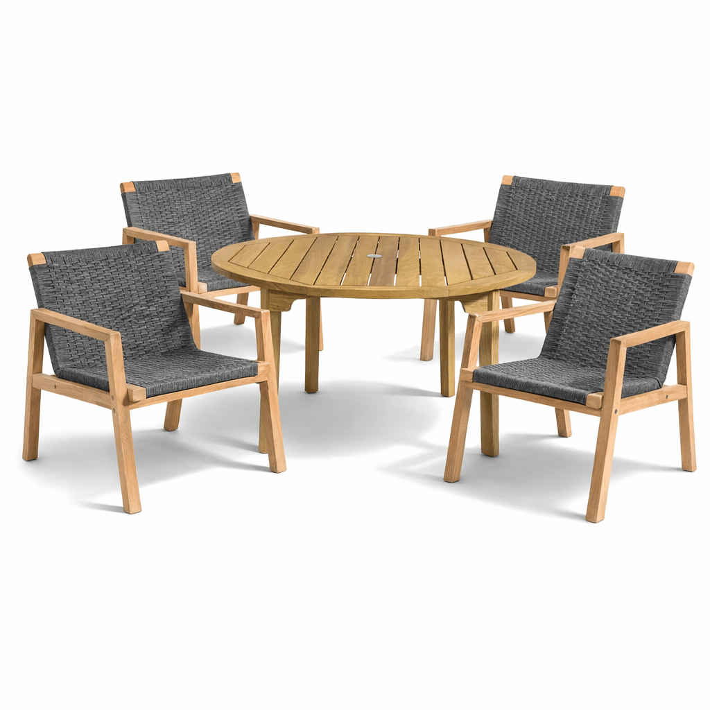 Teak Outdoor Table Set - 20% Off + Free Shipping