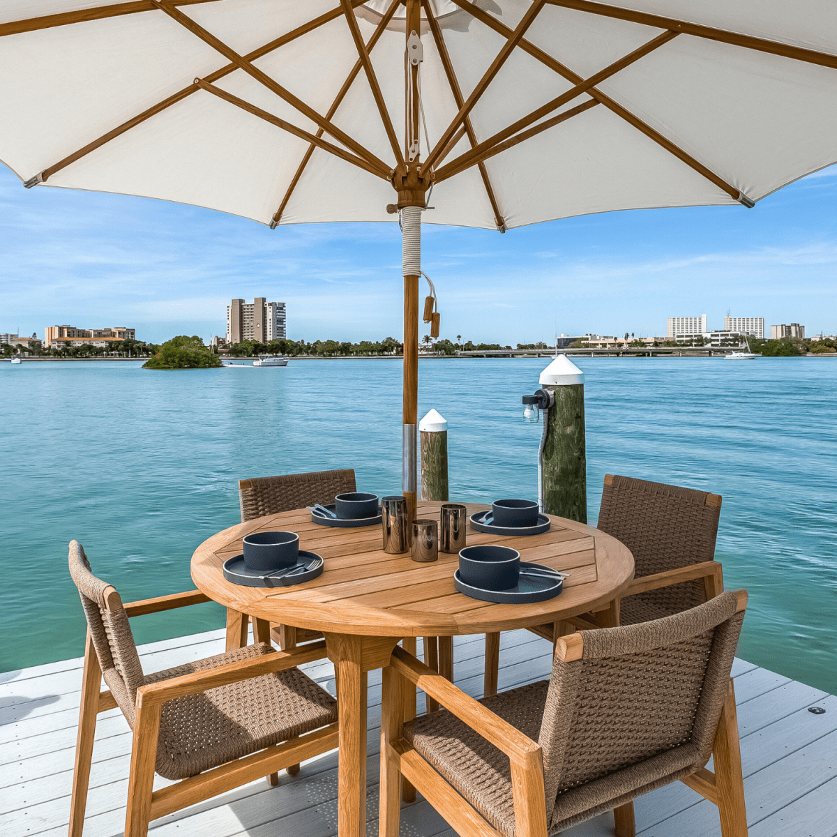 Teak Outdoor Table Set - Admiral - Teak HQ™