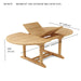 Teak Oval Outdoor Dining Table (87" Long) - Bahama - Teak HQ™
