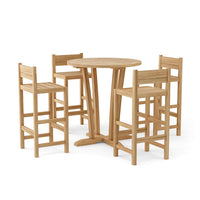 Teak Patio Bar Set - Descanso (Table) & Sedona (4 Chairs)