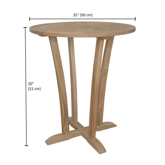 Teak Patio Bar Set - Descanso (Table) & Sedona (4 Chairs) - Teak HQ™