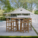 Teak Patio Bar Set - Descanso (Table) & Sedona (4 Chairs) - Teak HQ™