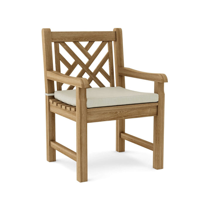 Teak Patio Chair With Arms - Vilano - Teak HQ™