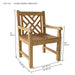 Teak Patio Chair With Arms - Vilano - Teak HQ™
