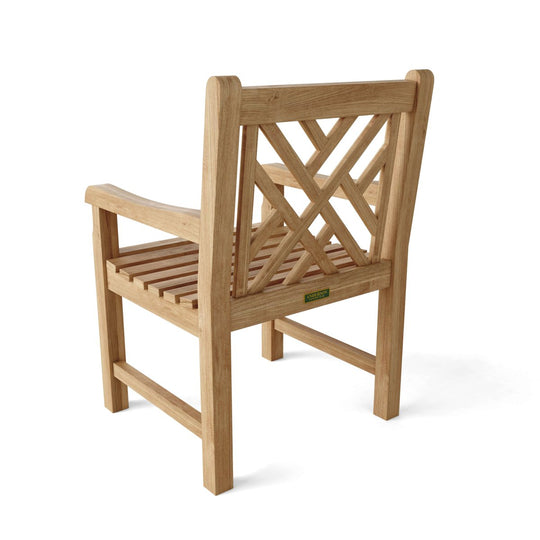 Teak Patio Chair With Arms - Vilano - Teak HQ™