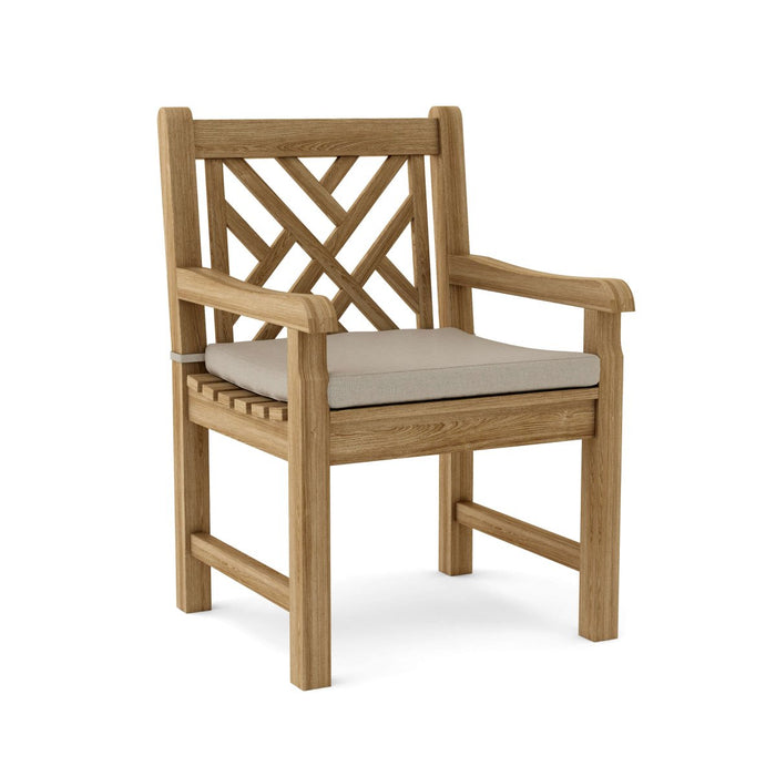 Teak Patio Chair With Arms - Vilano - Teak HQ™