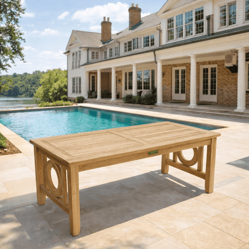 Teak Patio Coffee Table (48" Long Rectangle) - Natsepa - Teak HQ™