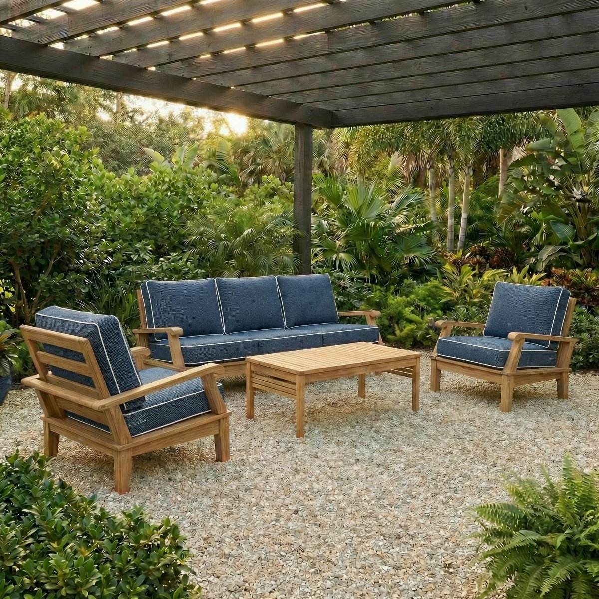 Teak Patio Couch - Miami - Teak HQ™