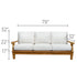 Teak Patio Couch - Miami - Teak HQ™