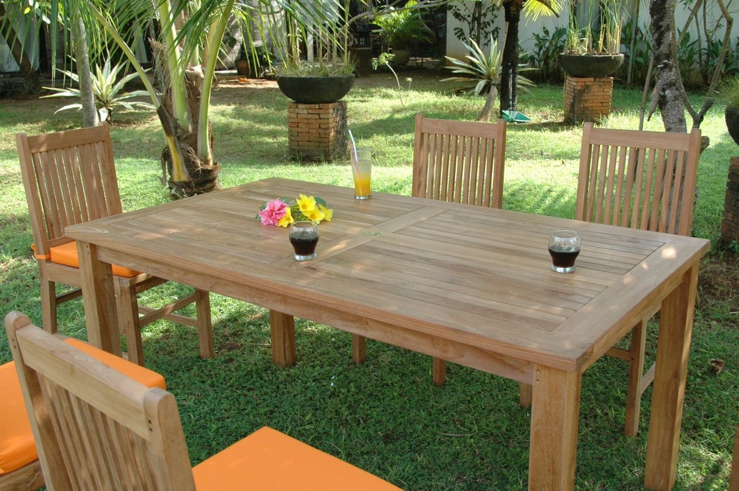 Teak Patio Dining Set - Montage (Table) & Saratoga (6 Chairs) - Teak HQ™