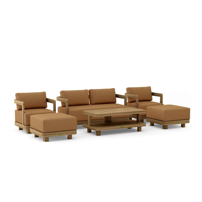 Teak Patio Furniture - Granada 6 - Piece Set - Teak HQ™