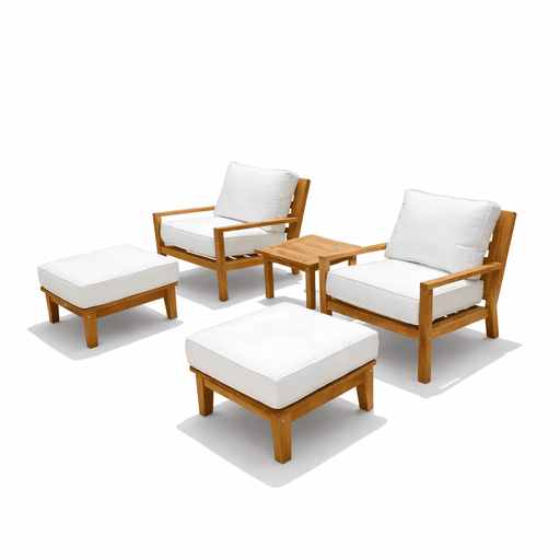 Teak Patio Furniture Set - Coastal 5 - Piece Set - Teak HQ™