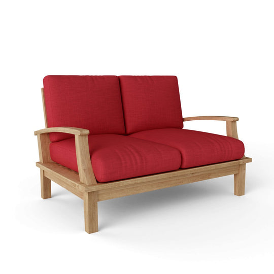 Teak Patio Loveseat - Brianna - Teak HQ™