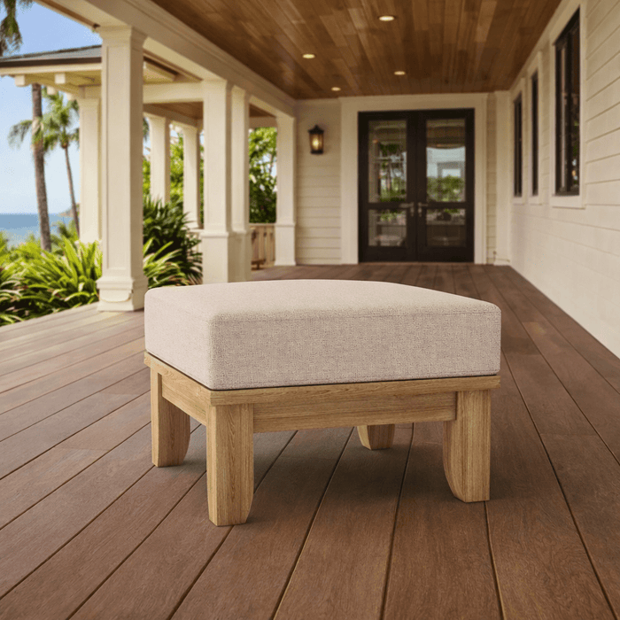 Teak Patio Ottoman - Luxe - Teak HQ™