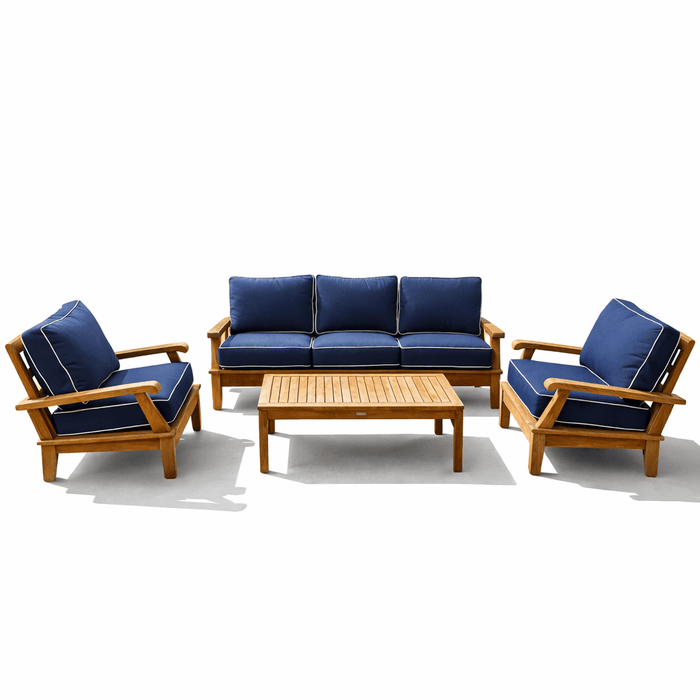 Teak Patio Seating Set - Miami 4 - Piece Set - Teak HQ™