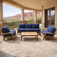 Teak Patio Seating Set - Miami 4-Piece Set