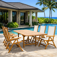Teak Patio Set - Family (Table) & Florida (6 Chairs)