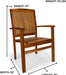 Teak Patio Set on Sale (Table + 4 Chairs) - by All Things Cedar - Teak HQ™