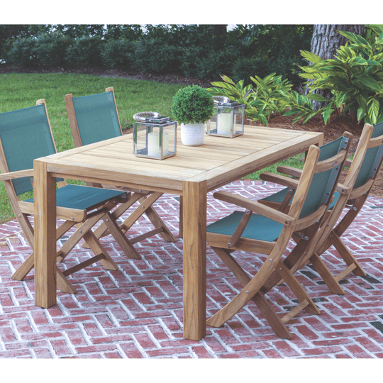 Teak Patio Table (63" Long Rectangle) - Comfort - Teak HQ™