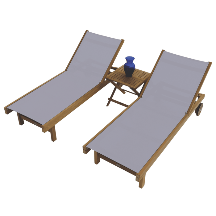Teak Pool Chairs and Table - Sundaze - Teak HQ™