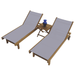 Teak Pool Chairs and Table - Sundaze - Teak HQ™