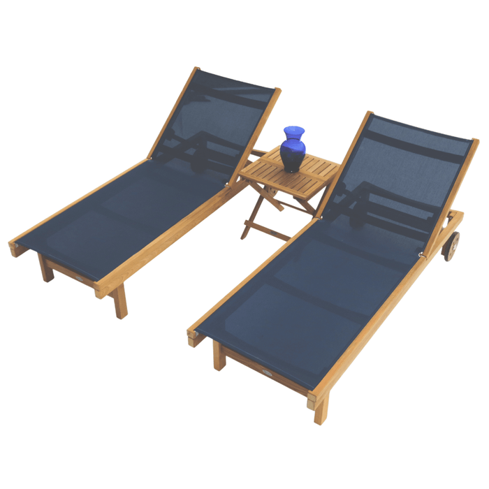 Teak Pool Chairs and Table - Sundaze - Teak HQ™