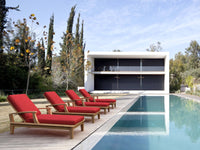 Teak Pool Chairs Set - Brianna 4-Piece Lounger Set