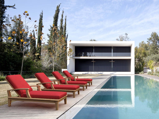 Teak Pool Chairs Set - Brianna 4 - Piece Lounger Set - Teak HQ™