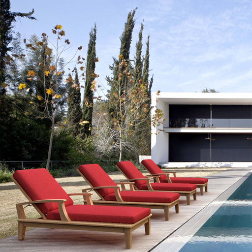 Teak Pool Chairs Set - Brianna 4 - Piece Lounger Set - Teak HQ™