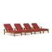 Teak Pool Chairs Set - Brianna 4 - Piece Lounger Set - Teak HQ™