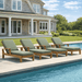 Teak Pool Chairs Set - Brianna 4 - Piece Lounger Set - Teak HQ™