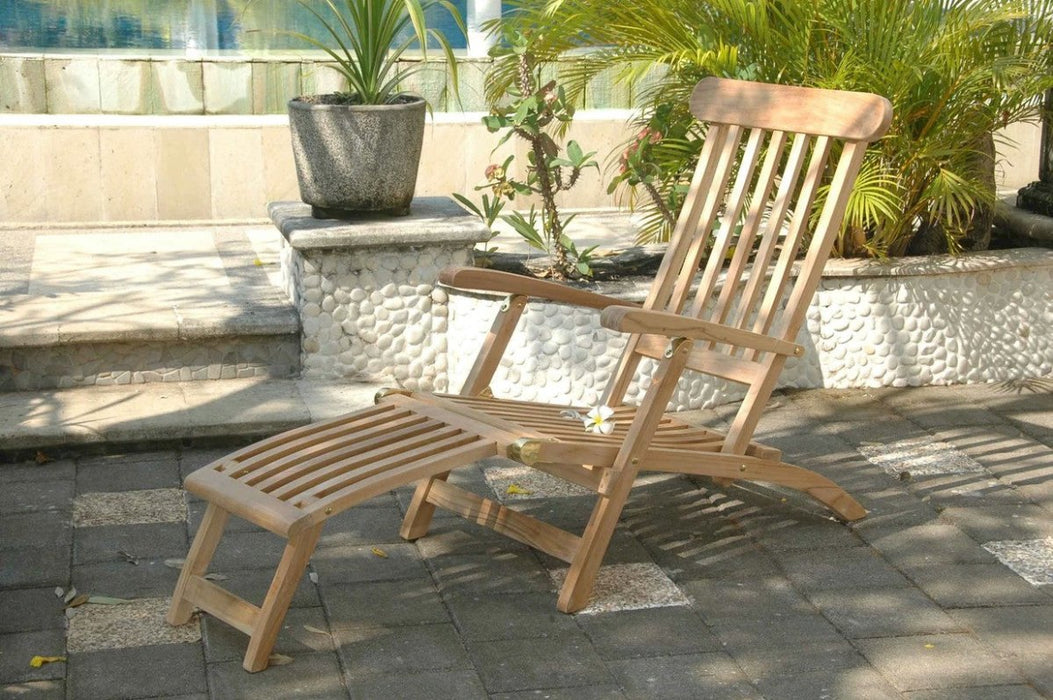 Teak Pool Furniture - Royal 3 - Piece Steamer Set - Teak HQ™