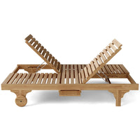 Teak Poolside Furniture - Bel-Air 2-Piece Lounger Set
